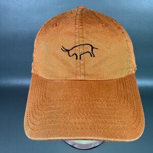 American Needle Gozzer Ranch Idaho Golf & Lake Club Hat Orange Adjustable Strap
